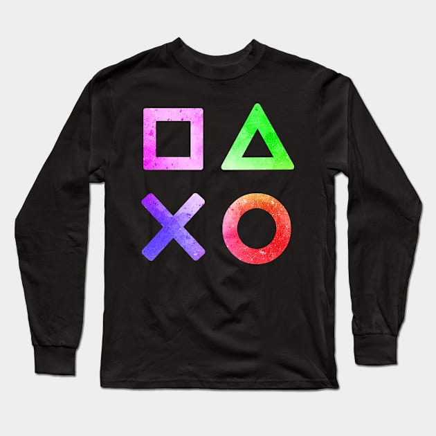 Controller Buttons Long Sleeve T-Shirt by PH-Design